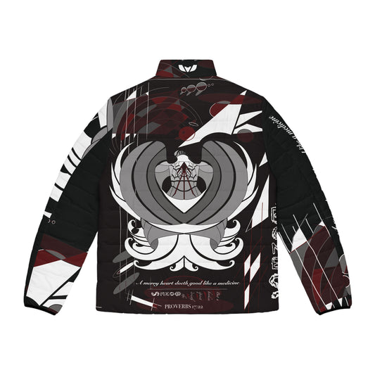 Bleeding Heart Dove Men's Puffer Jacket